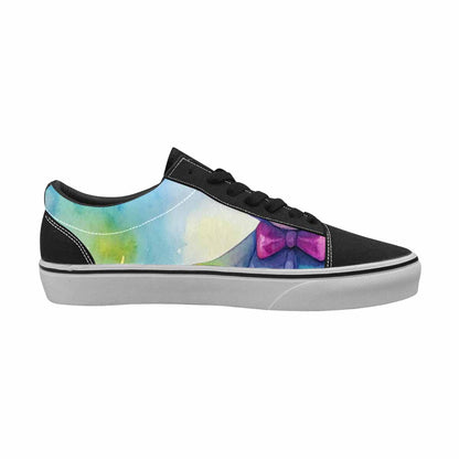 WOMEN'S Rainbow Teddy Skeletons Eye Lace-Up Canvas Cottagecore Sneakers
