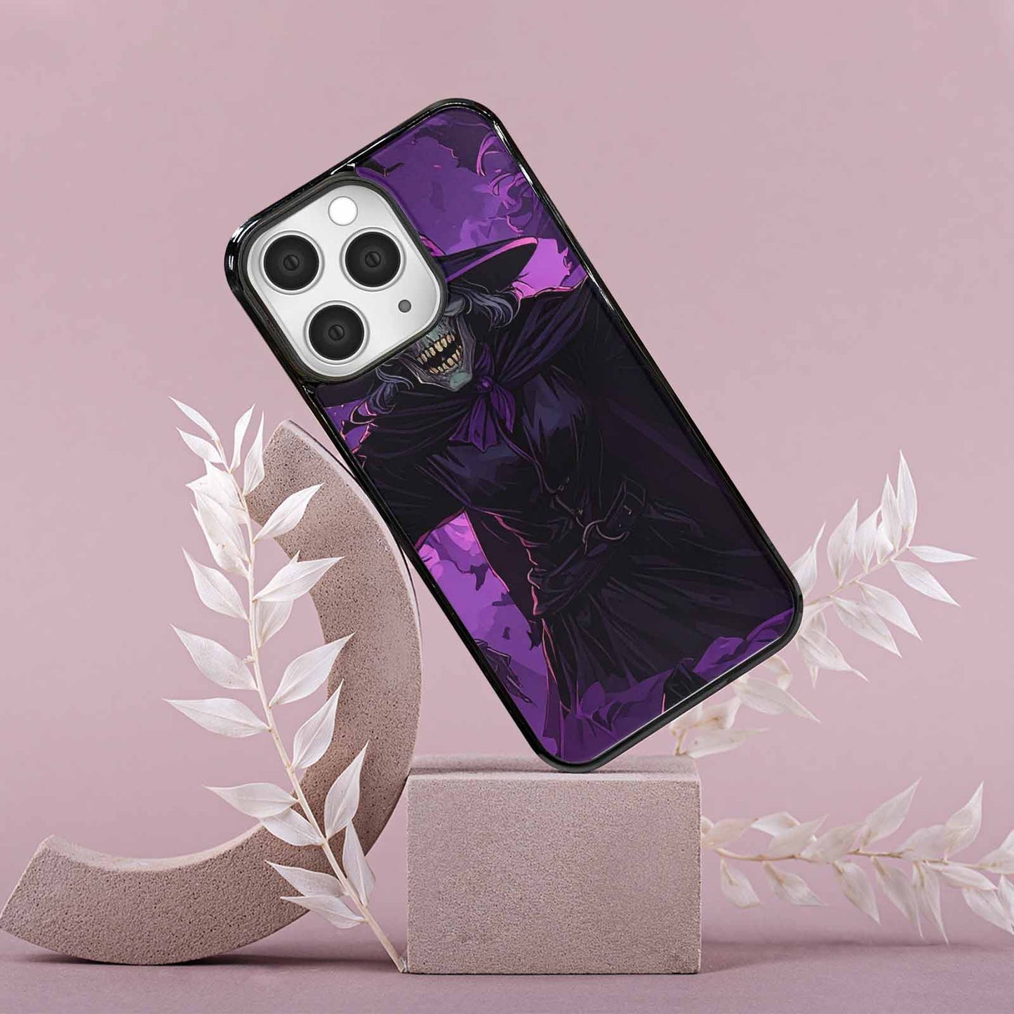 iPhone 15 Pro Max Case — Scary Horror Halloween Art Print Edge, Custom Print Case Cover