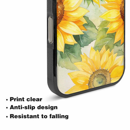 iPhone 16 Pro Max Case — Sunflowers Watercolor, Custom Print Case Cover