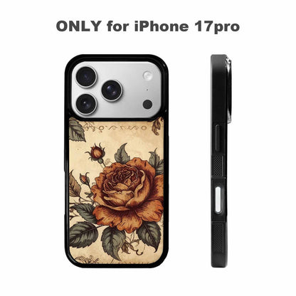 iPhone 17 Pro Case — Vintage Botanical Art Pattern Floral, Custom Phone Case