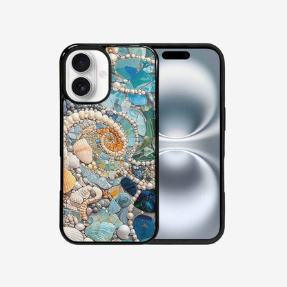 iPhone 16 Case — Seashell Collage Seashell Collage Pattern Hundreds, Custom Phone Case