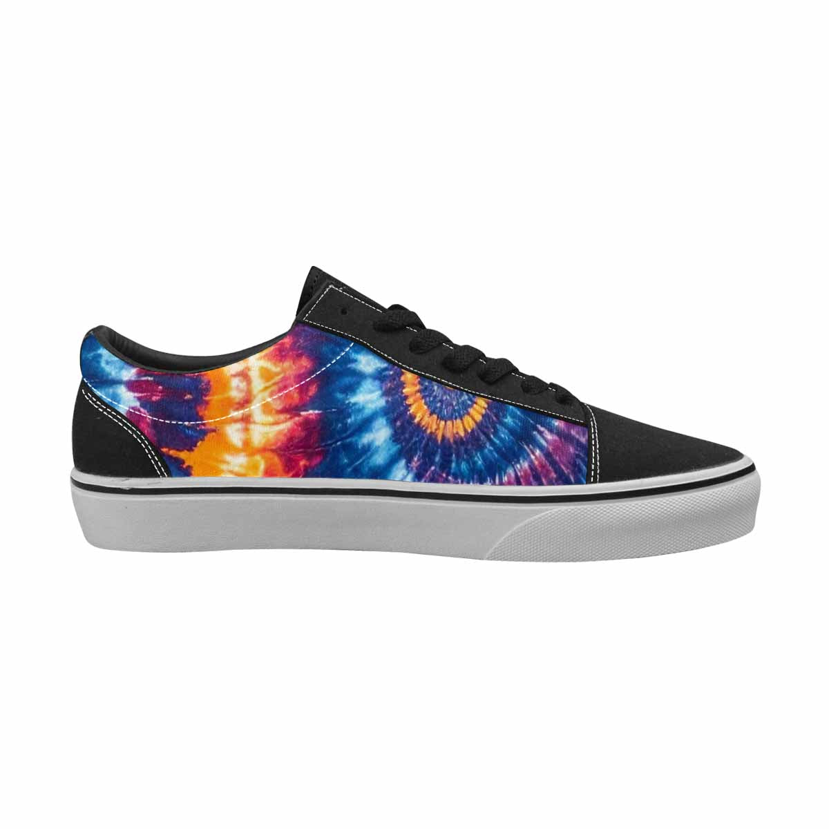 MEN'S Tie Dye Mixed Style Canvas Lace-Up Cottagecore Custom Sneakers