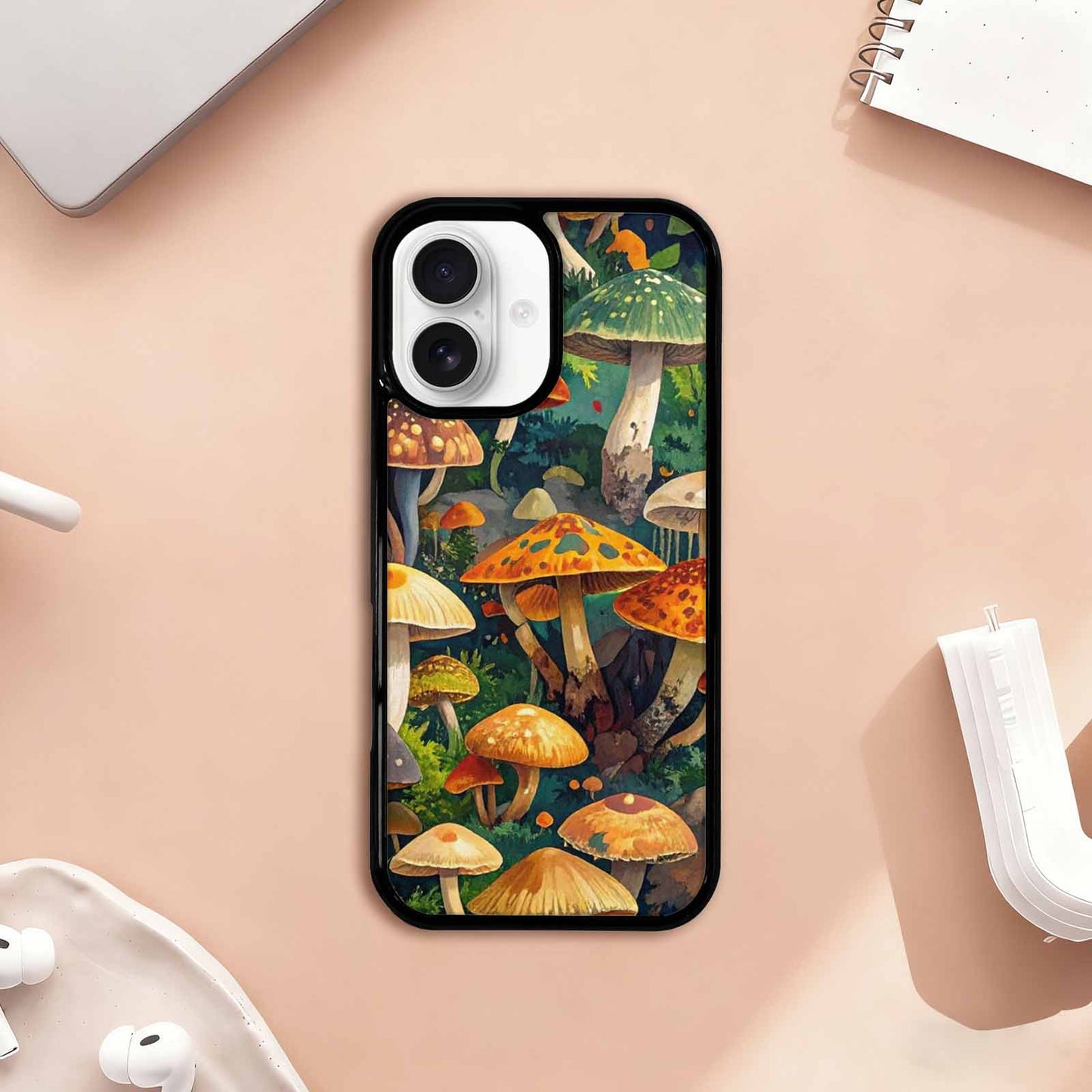 iPhone 17 Case — Mushrooms Camomushrooms Patter Yvr Camo, Custom Art Phone Cover