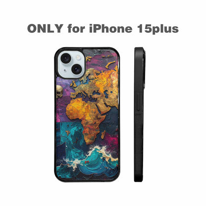 iPhone 15 Plus Case — Pirate Skull Flag Pirate Skull Flag, Custom Printed Phone Case