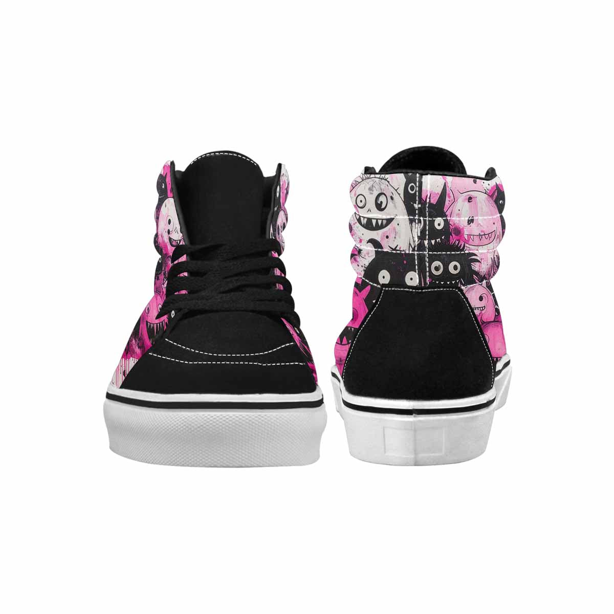 MEN'S Monsters (general) High Top Canvas Melting Art Custom Sneakers