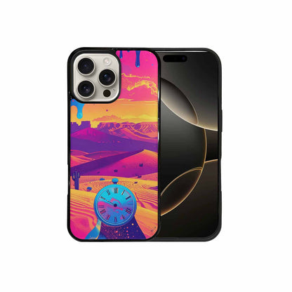 iPhone 16 Pro Max Case — I Surrealist Dreamscape Pattern Melting Clocks, Custom Designed Case Cover