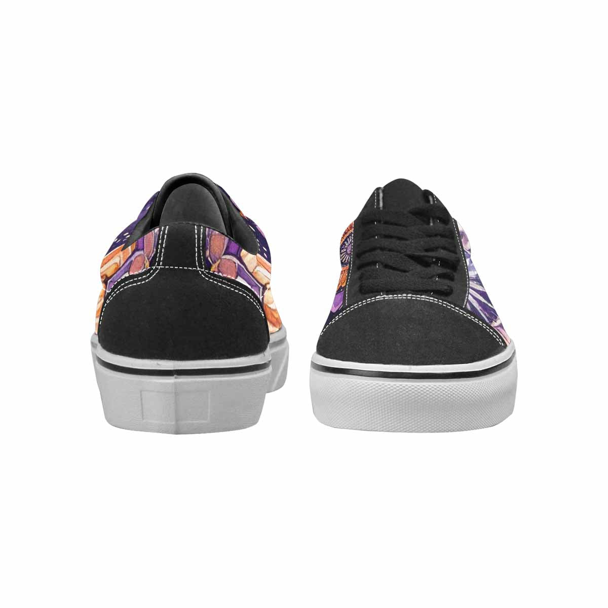 WOMEN'S Mandala Canvas Lace-Up Neon Fantasy Sneakers