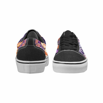 WOMEN'S Mandala Canvas Lace-Up Neon Fantasy Sneakers