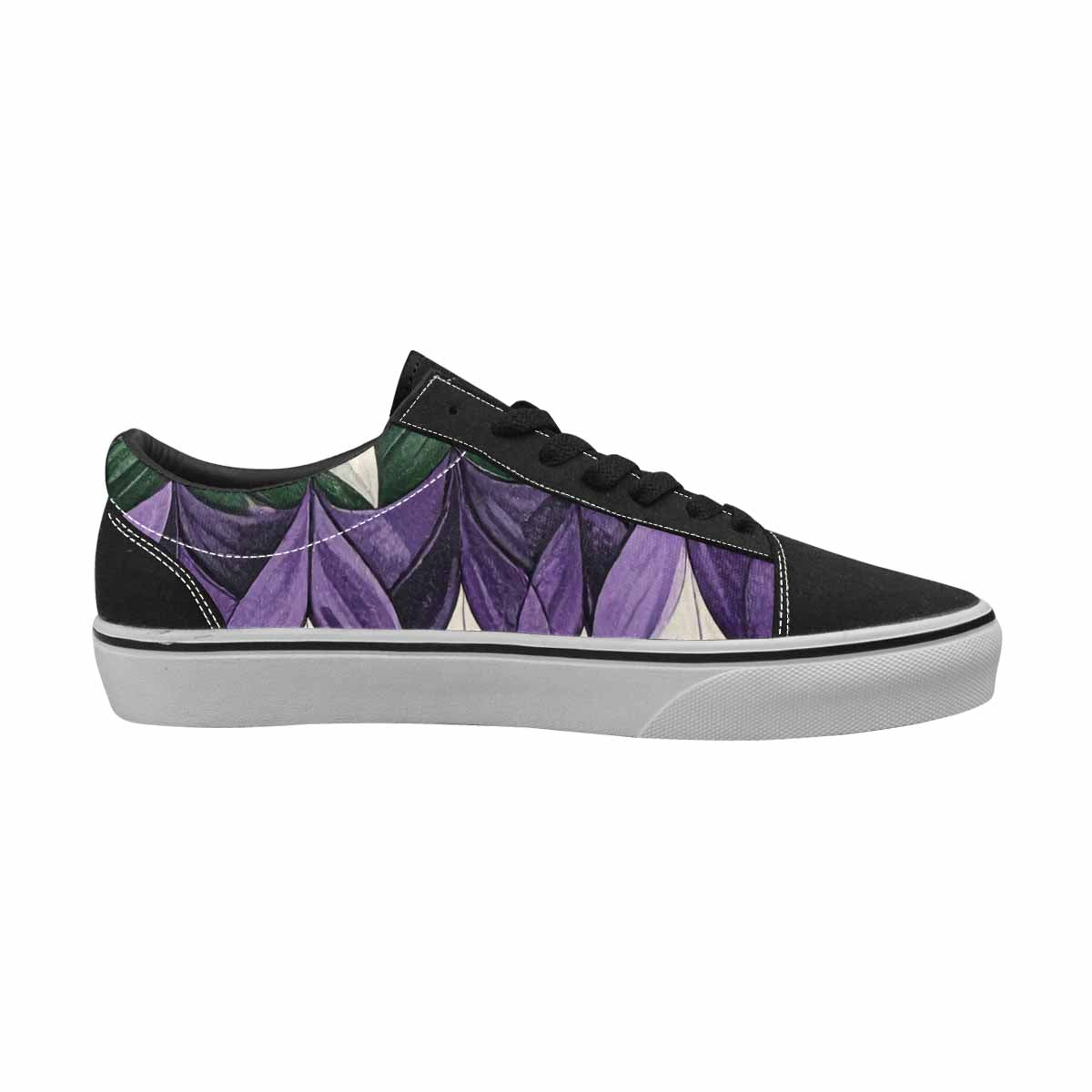MEN'S Genderqueer Flag Color Canvas Lace-Up Neon Fantasy Custom Shoes