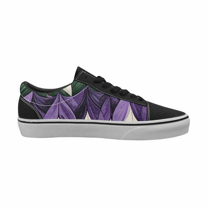 MEN'S Genderqueer Flag Color Canvas Lace-Up Neon Fantasy Custom Shoes