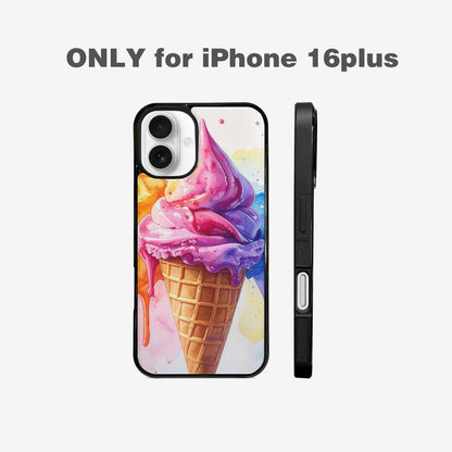 iPhone 16 Plus Case — Melting Icecream Collage Custom Personalized Phone, Custom Art Phone Cover