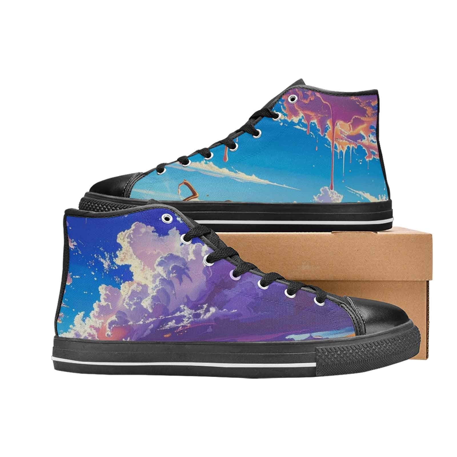MEN'S Surrealist Desert Dreamscape High Top Canvas Y2K Shoes