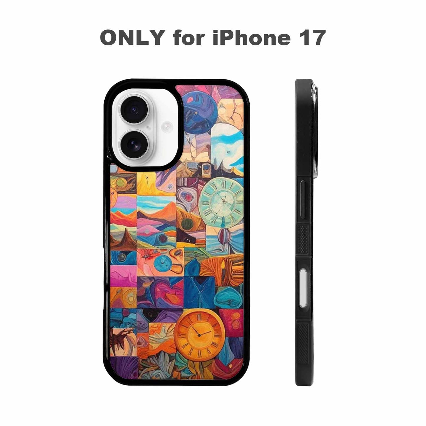 iPhone 17 Case — Full Color Vibrant Surreal Original Art, Custom Designed Case Cover
