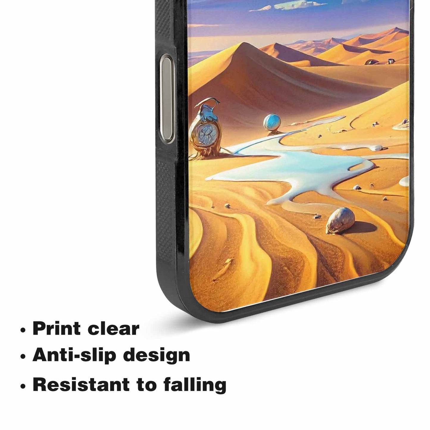 iPhone 15 Pro Max Case — Surrealist Desert Dreamscape Custom Personalized Phone, Custom Print Case Cover