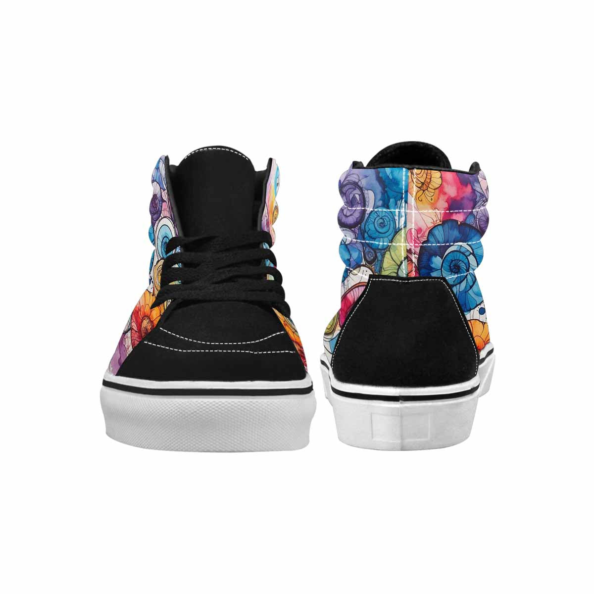 MEN'S Tie High Top Canvas Neon Fantasy Shoes