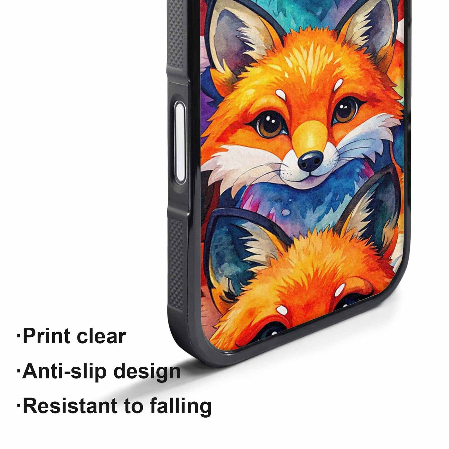 iPhone 17 Air Case — Watercolor Kawaii Fox Faces Watercolor Abstract, Custom Designed Case Cover
