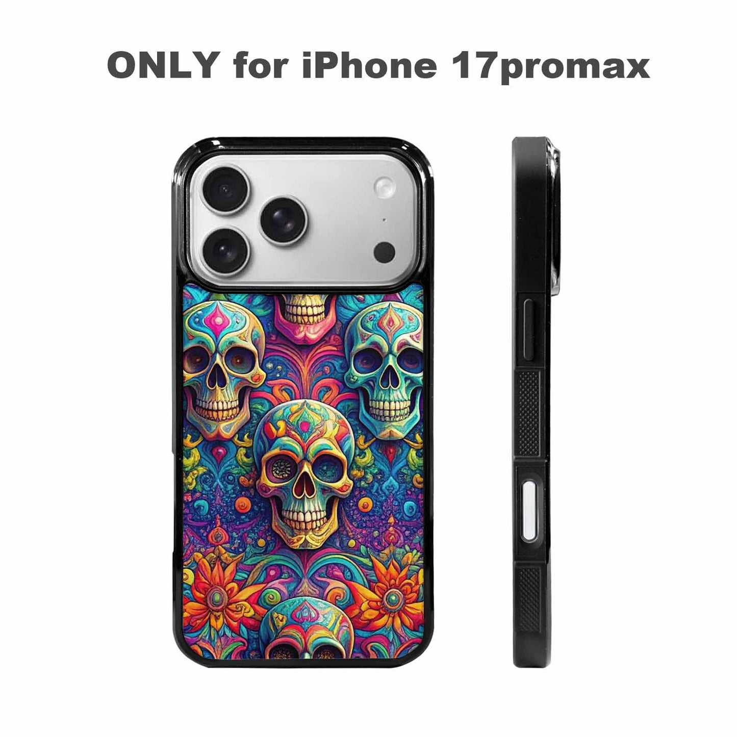 iPhone 17 Pro Max Case — Skull Dark Art Gothic Print Gothic, Custom Phone Case