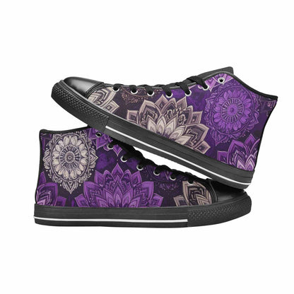 MEN'S Mandala High Top Canvas Y2K Custom Sneakers