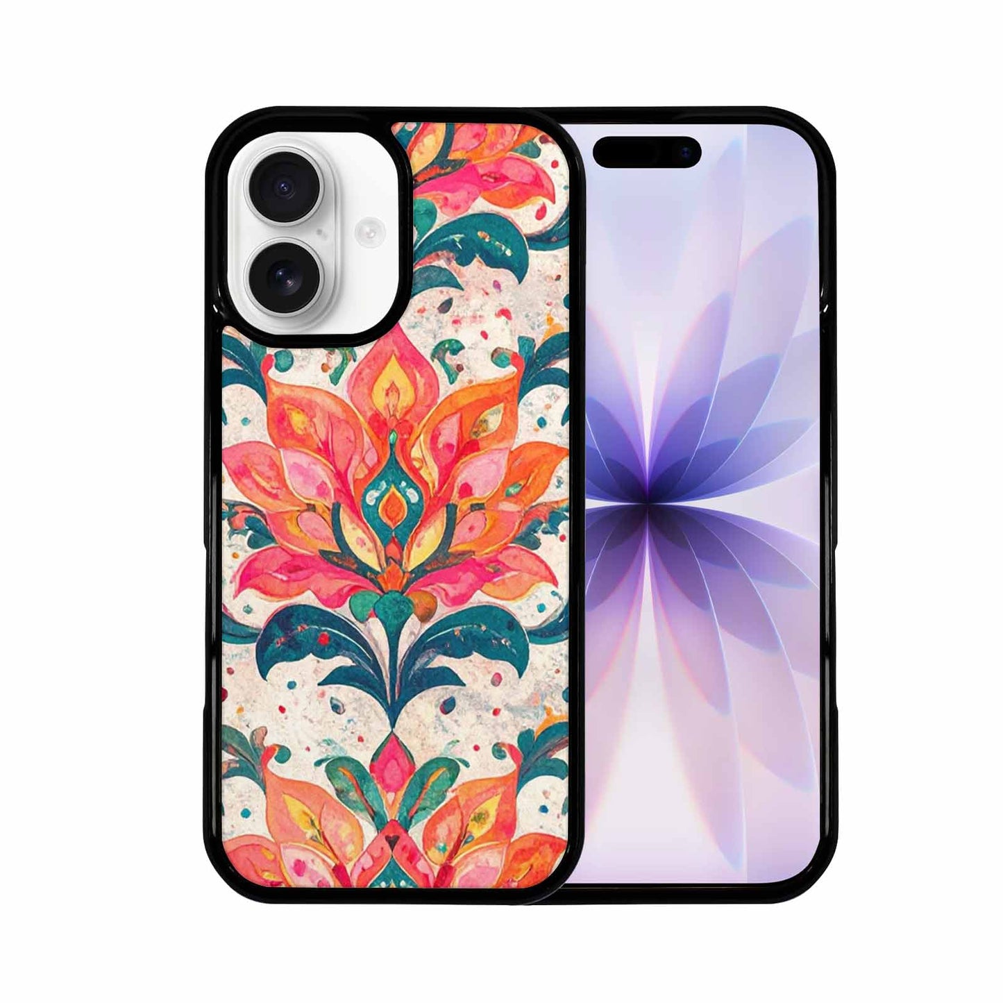 iPhone 17 Case — Marble Floral Art Seamless Floral, Custom Made Phone Cover