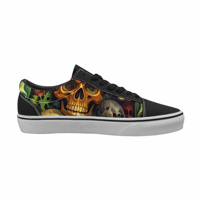 WOMEN'S Skulls  Camo Skulls Lace-Up Canvas Y2K Shoes
