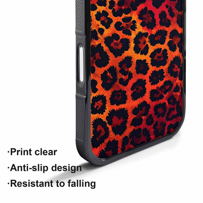 iPhone 17 Pro Case — Leopard Print Dark Seamless Pattern Animal, Custom Printed Phone Case
