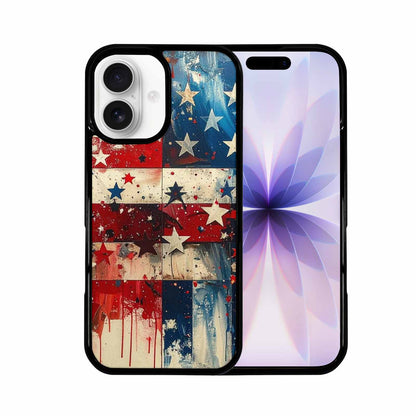 iPhone 17 Case — Patriotic Stars And Stripes Galaxy Space, Unique Phone Case Design