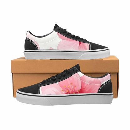 WOMEN'S Japanese Cherry Blossom Canvas Lace-Up Cottagecore Custom Shoes