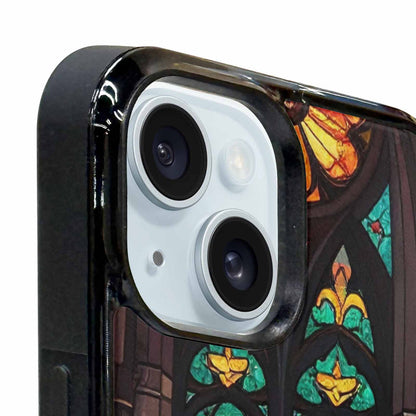 iPhone 15 Case — Stained Glass Cathedral Custom, Customized Protective Case