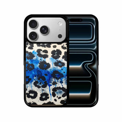 iPhone 17 Pro Case — Animal Print Black Blue Ink Animal, Personalized Phone Case