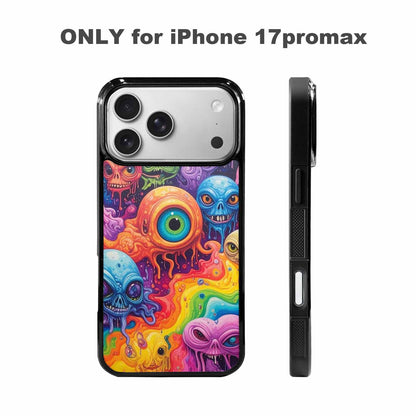 iPhone 17 Pro Max Case — Aliens Tie Dyemelting Aliens Tie Dye, Original Design Phone Case