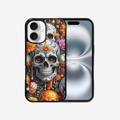 iPhone 16 Case — Greyscale Black And White Dark Black, Custom Art Phone Cover