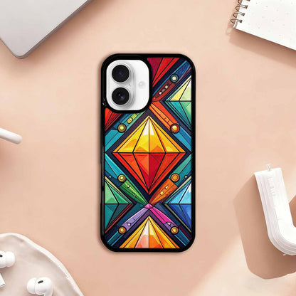 iPhone 17 Case — Vintage Summer Diamond Retro Vintage, Custom Art Phone Cover