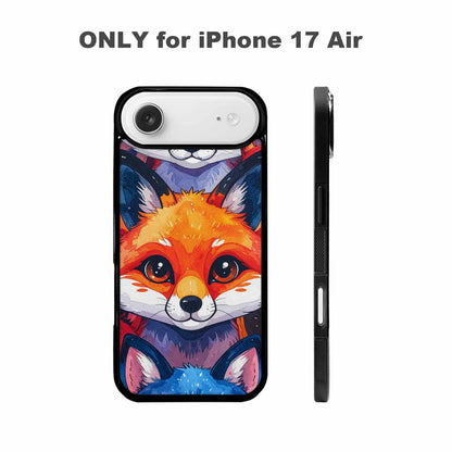 iPhone 17 Air Case — Watercolor Kawaii Fox Faces Watercolor Abstract, Personalized Phone Case