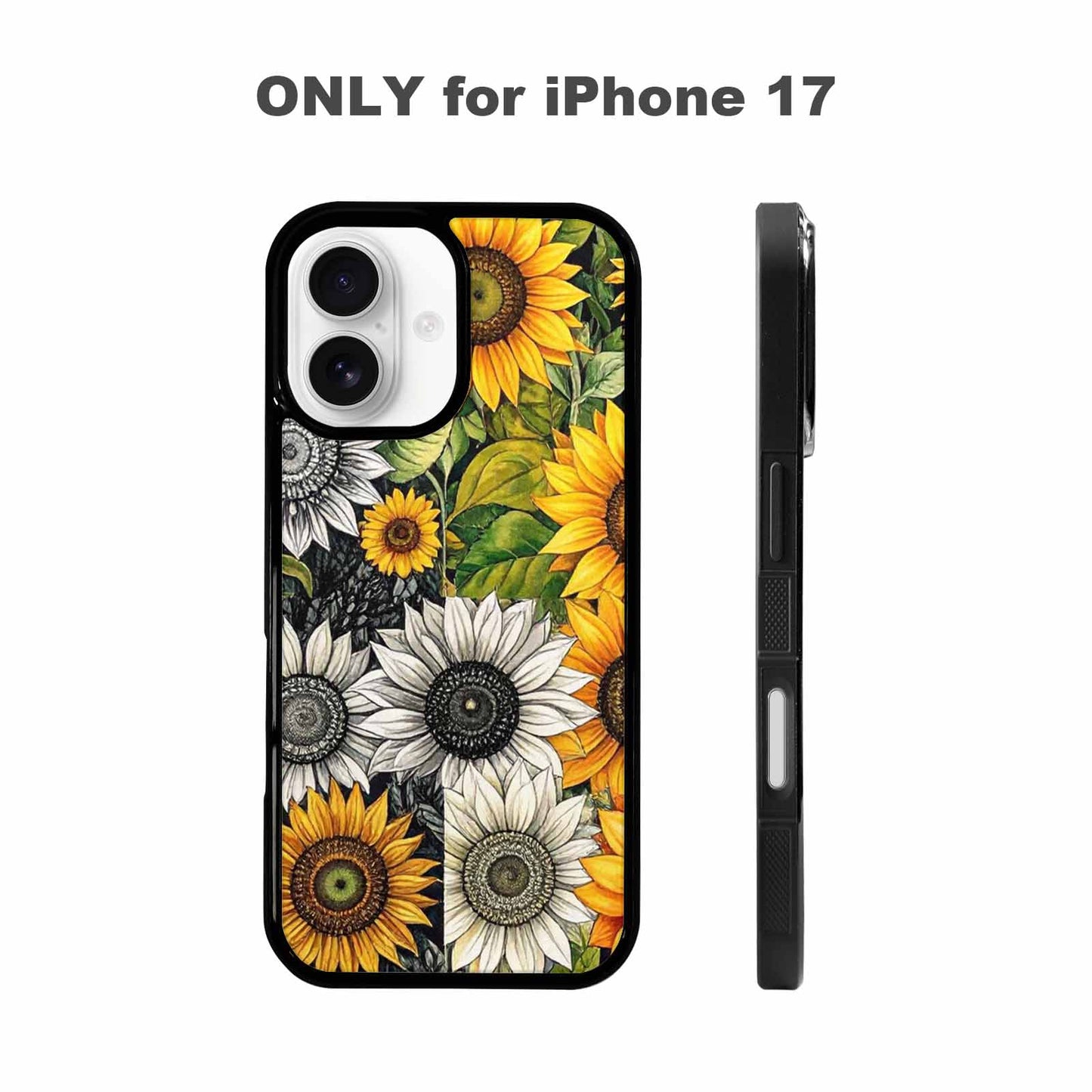 iPhone 17 Case — Small Sunflower Pattern, Randomly Floral, Personalized Phone Case