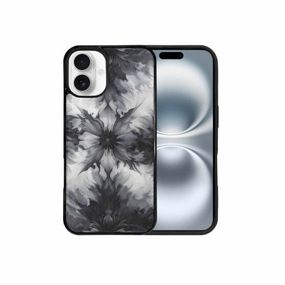 iPhone 16 Plus Case — Tie Dye Black And Gray Blended, Custom Printed Phone Case