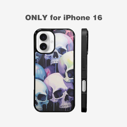 iPhone 16 Case — Dark Black And White Color Tone, Custom Phone Case