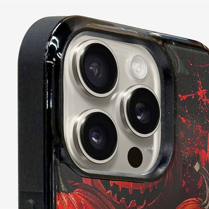 iPhone 15 Pro Max Case — Bloody Pumpkin Face, Customized Protective Case