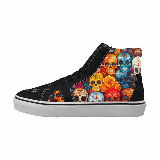MEN'S Skull High Top Canvas Aesthetic Custom Shoes