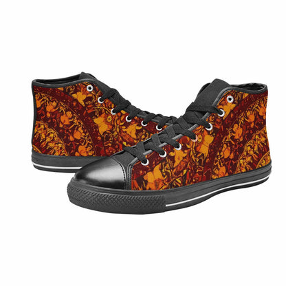 MEN'S Mandala Lions High Top Canvas Y2K Shoes