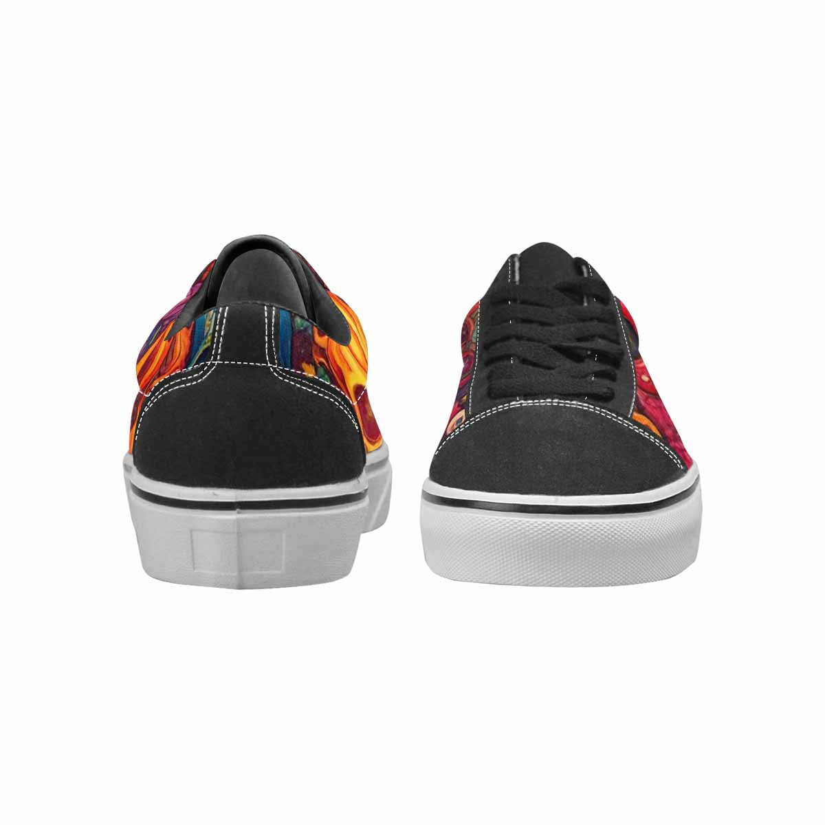 MEN'S Skull Canvas Lace-Up Cottagecore Sneakers