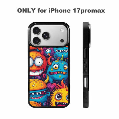 iPhone 17 Pro Max Case — Small Cartoon Monster Character Cartoon Cute, Custom Designed Case Cover