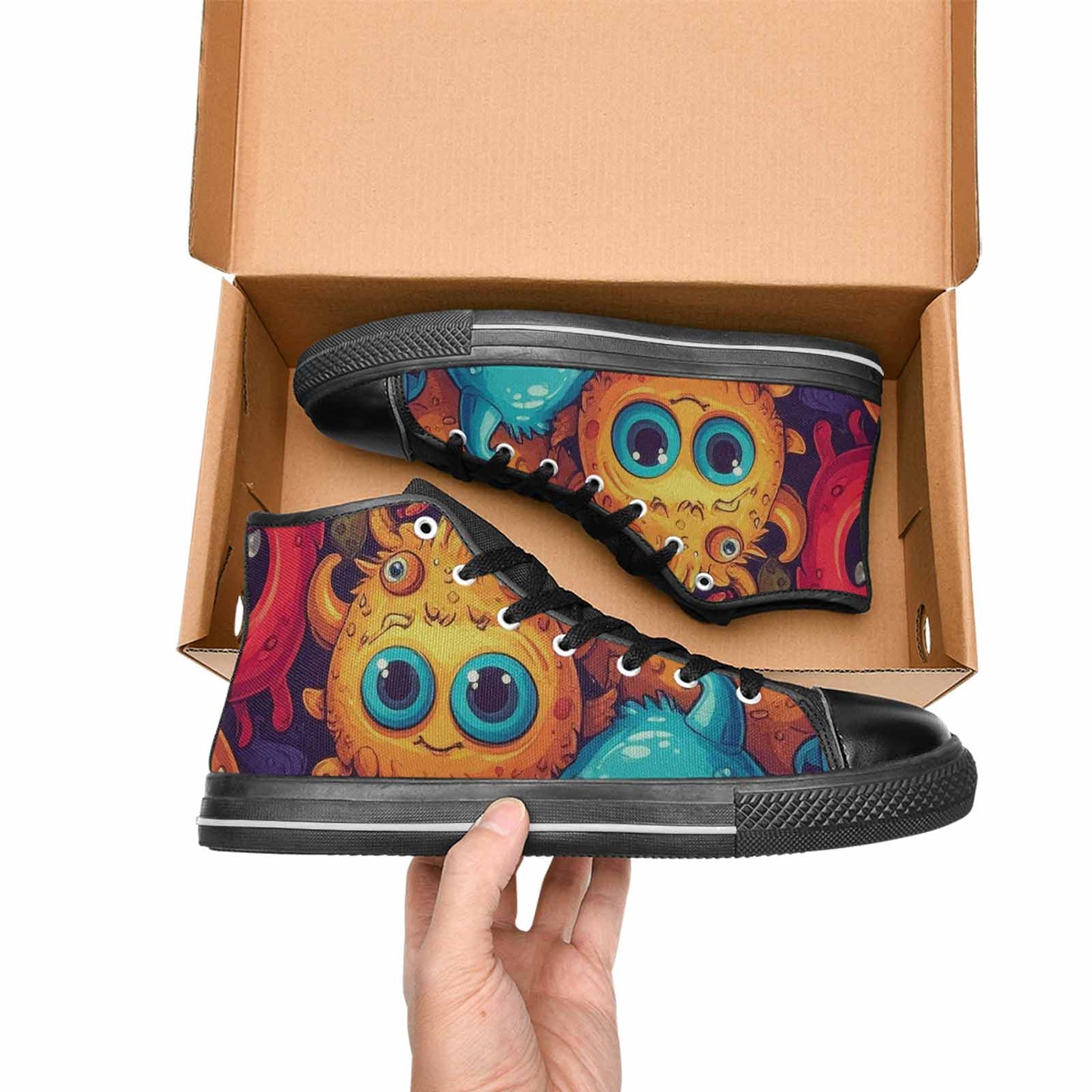 MEN'S Cartoon Monster Character High Top Canvas Y2K Sneakers