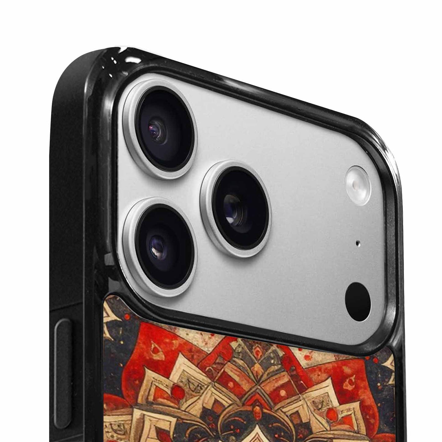 iPhone 17 Pro Case — Small Mandala Pattern Randomly Varying Floral, Custom Print Case Cover