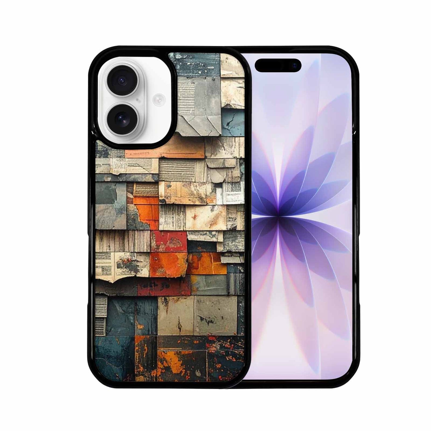 iPhone 17 Case — Distressed Grunge Texture Pattern Original Art, Custom Made Phone Cover
