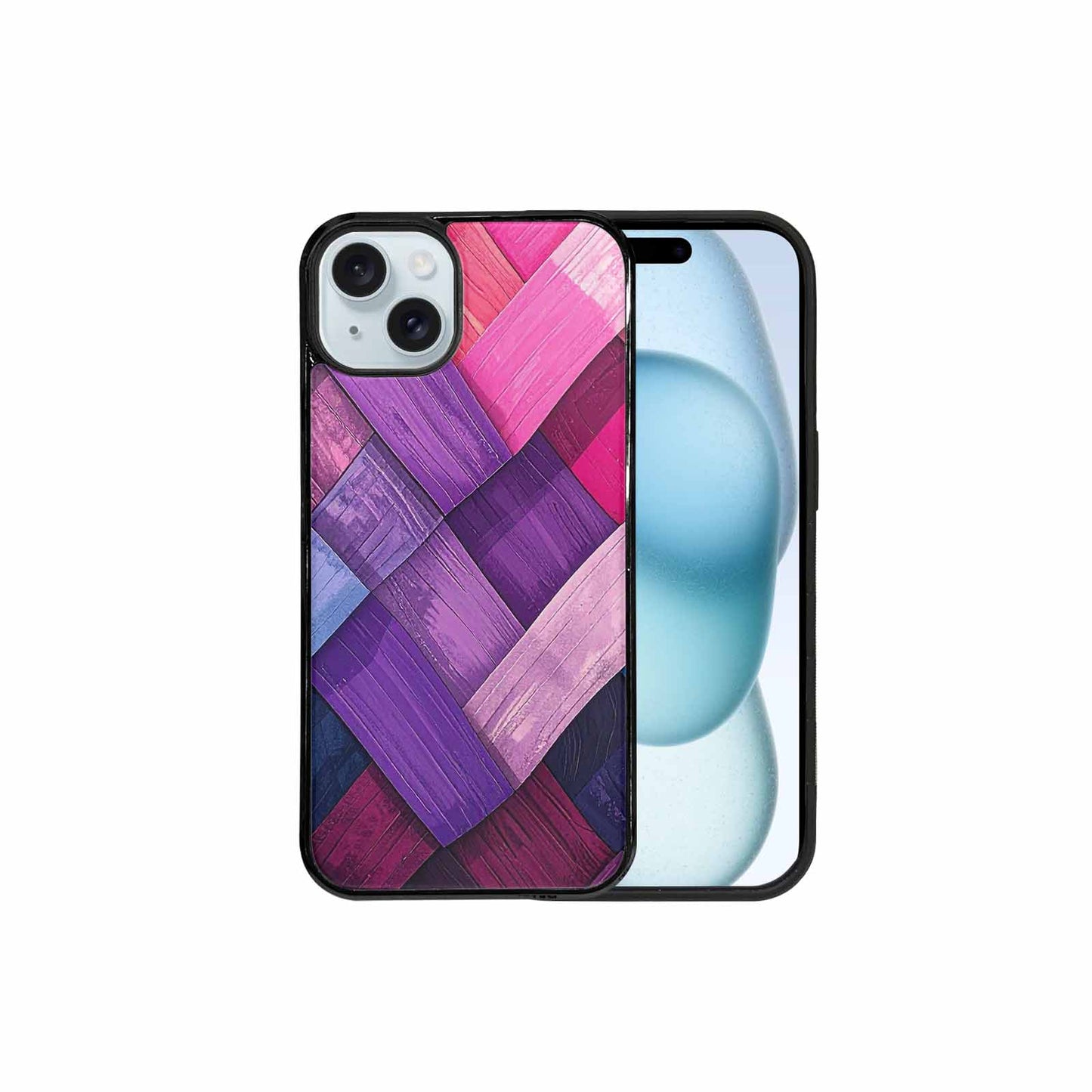 iPhone 15 Plus Case — Genderfluid Flag Color Theme Small Rainbow, Custom Art Phone Cover