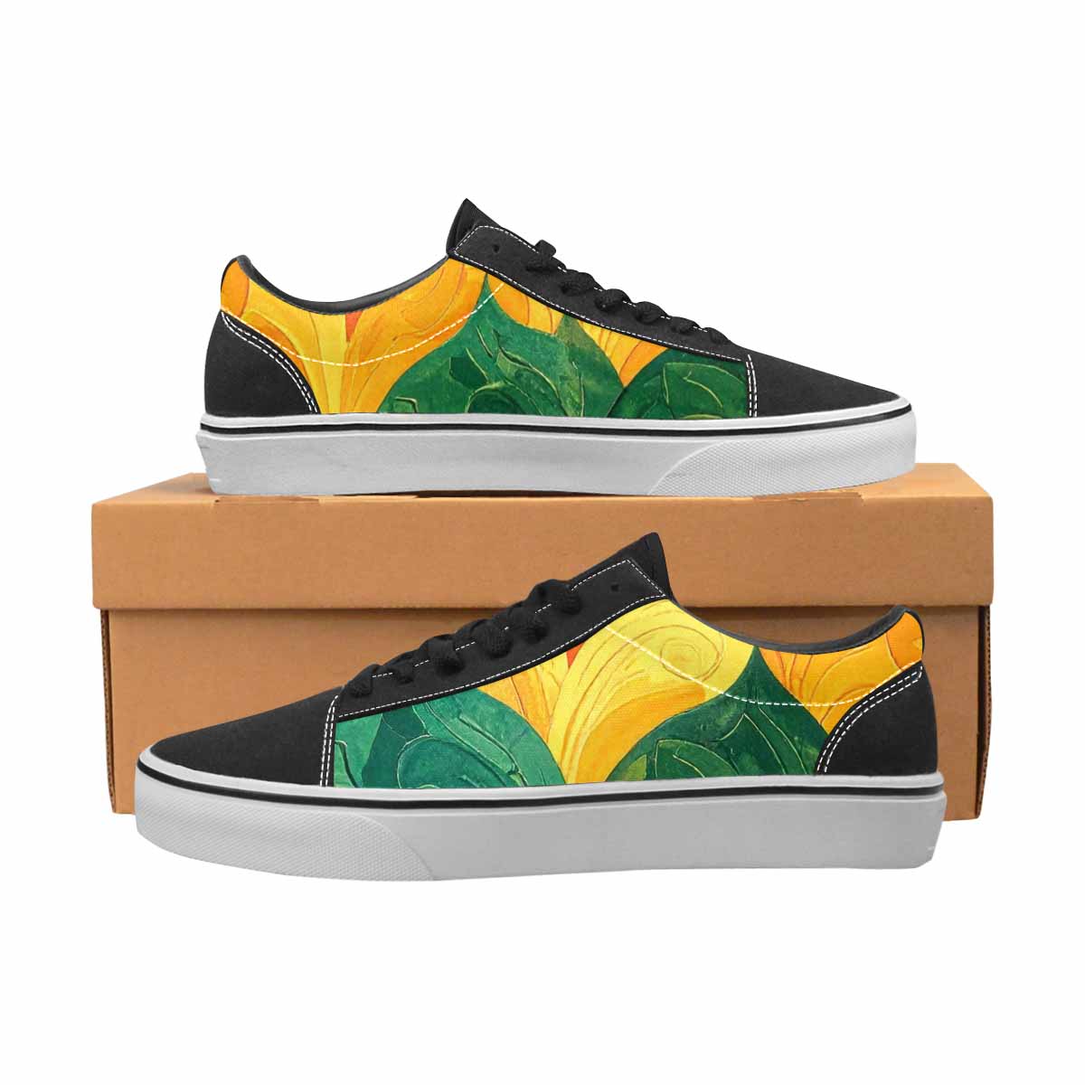 MEN'S Rainbow Pride Flag Canvas Lace-Up Cottagecore Shoes