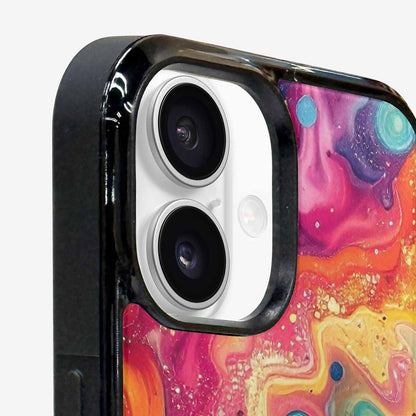 iPhone 16 Plus Case — Galaxy Art Colorful Cosmic Dust Small, Custom Made Phone Cover
