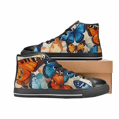 MEN'S Butterfly Wing High Top Canvas Cottagecore Shoes