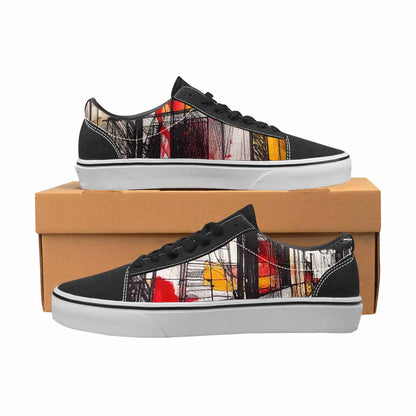 WOMEN'S Liminal Space Fragment Lace-Up Canvas Neon Fantasy Custom Shoes
