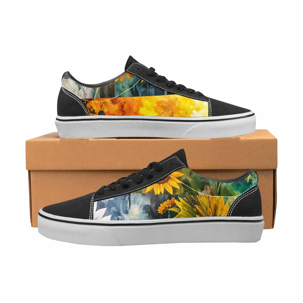 WOMEN'S Blend Melt Them Canvas Lace-Up Neon Fantasy Custom Shoes